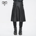 DEVIL FASHION Men's Gothic Chain Multi-buckle Skirt