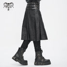 DEVIL FASHION Men's Gothic Chain Multi-buckle Skirt