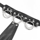 DEVIL FASHION Men's Gothic Chain Splice Buckle Choker Necktie