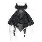 DEVIL FASHION Men's Gothic Cross Beaded Neckwear Black
