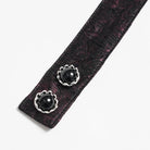 DEVIL FASHION Men's Gothic Cross Lace Ruffled Neckwear Red