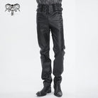 DEVIL FASHION Men's Gothic High-waisted Chain Pants