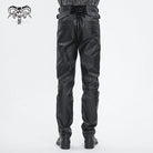 DEVIL FASHION Men's Gothic High-waisted Chain Pants