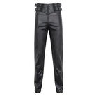 DEVIL FASHION Men's Gothic High-waisted Chain Pants