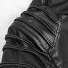 DEVIL FASHION Men's Gothic Irregular Eyelet Jacket with Hood