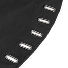 DEVIL FASHION Men's Gothic Irregular Eyelet Jacket with Hood