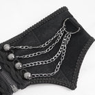 DEVIL FASHION Men's Gothic Irregular Multi-chain Zipper Girdle