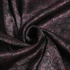 DEVIL FASHION Men's Gothic Jacquard Batwing Shoulder Flap Shirt with Necktie Red
