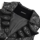 DEVIL FASHION Men's Gothic Printed Plunging Turn-down Collar Swallow-tailed Waistcoat