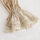 DEVIL FASHION Men's Gothic Puff Sleeved Stand Collar Distressed Shirt with Necktie