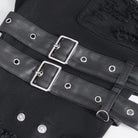 DEVIL FASHION Men's Gothic Ripped Tassels Pants