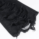 DEVIL FASHION Men's Gothic Ripped Tassels Pants