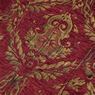 DEVIL FASHION Men's Gothic Stand Collar Totem Embroidered Waistcoat Red