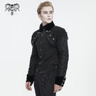 DEVIL FASHION Men's Gothic Tassels Swallow-tailed Jacket