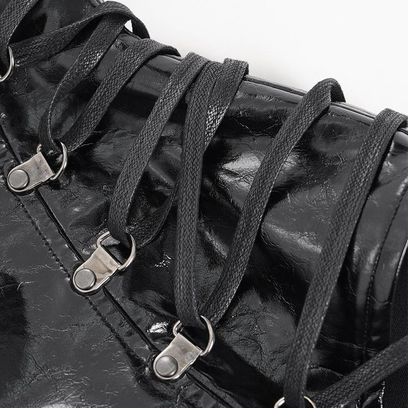 DEVIL FASHION Men's Punk Asymmetric Buckle-up Straps Body Harness