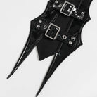 DEVIL FASHION Men's Punk Buckle Strap Ring&Chain Necktie Choker