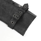 DEVIL FASHION Men's Punk Buckle-up Stand Collar Studded Coat