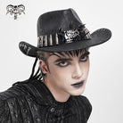 DEVIL FASHION Men's Punk Bullet Skull Rivet Hat
