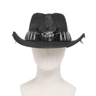 DEVIL FASHION Men's Punk Bullet Skull Rivet Hat