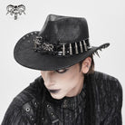 DEVIL FASHION Men's Punk Bullet Skull Rivet Hat
