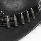 DEVIL FASHION Men's Punk Bullet Skull Studded Hat