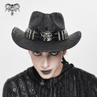 DEVIL FASHION Men's Punk Bullet Skull Studded Hat