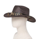DEVIL FASHION Men's Punk Eyelet Bullet Studded Hat