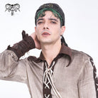 DEVIL FASHION Men's Punk Gear Lace-up Beanie