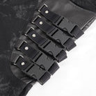 DEVIL FASHION Men's Punk Multi-buckle Distressed Pants