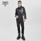 DEVIL FASHION Men's Punk Printed Bullet Shirt