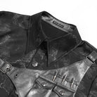 DEVIL FASHION Men's Punk Printed Bullet Shirt