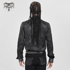 DEVIL FASHION Men's Punk Printed Bullet Shirt