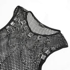 DEVIL FASHION Men's Punk Rivet Chain Mesh Tank Top