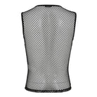 DEVIL FASHION Men's Punk Rivet Chain Mesh Tank Top