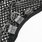 DEVIL FASHION Men's Punk Rivet Chain Mesh Tank Top