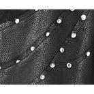 DEVIL FASHION Men's Punk Rivets Straight-leg Pants