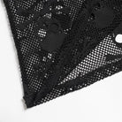 DEVIL FASHION Men's Punk Skull Hooded Mesh Tank Top