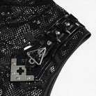 DEVIL FASHION Men's Punk Skull Hooded Mesh Tank Top