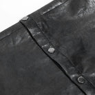 DEVIL FASHION Men's Punk Strappy Big Pockets Chained Pants