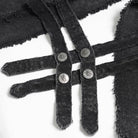 DEVIL FASHION Men's Punk Strappy Chained Unedged Vest