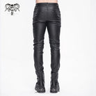 DEVIL FASHION Men's Punk Studded Lace-up Pants