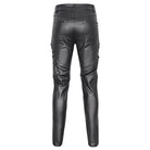DEVIL FASHION Men's Punk Studded Lace-up Pants