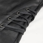 DEVIL FASHION Men's Punk Studded Lace-up Pants