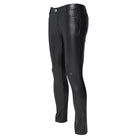 DEVIL FASHION Men's Skinny Punk Striped Trousers