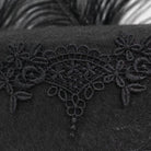 DEVIL FASHION Unisex Gothic Noir Floral Feather Top Hat with Net Veil