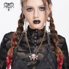 DEVIL FASHION Women's Cyberpunk Alien-Core Crying Robot Necklace