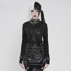 DEVIL FASHION Women's Cyberpunk Circuit Board Printed Shirt