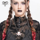 DEVIL FASHION Women's Cyberpunk Weird Alien-Core Crying Robot Necklace