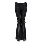 DEVIL FASHION Women's Goth Lace Frill Trousers