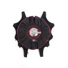 DEVIL FASHION Women's Gothic Bat Rose Cross Hair Clip Badge Holder